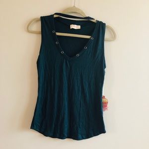 Dark green choker top